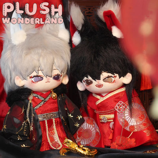 【IN STOCK】PLUSH WONDERLAND Ancient Red Wedding Clothes 20CM Cotton Doll Clothes Black Red