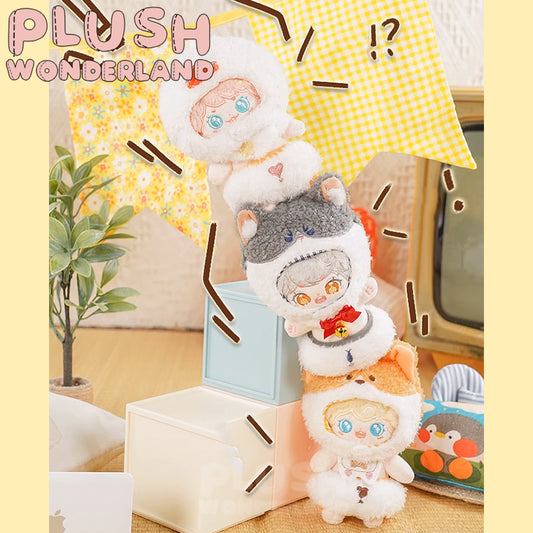 【IN STOCK】PLUSH WONDERLAND Corgi/Cat/ Duck Animal Fluffy Doll Clothes 20CM White Yellow Grey