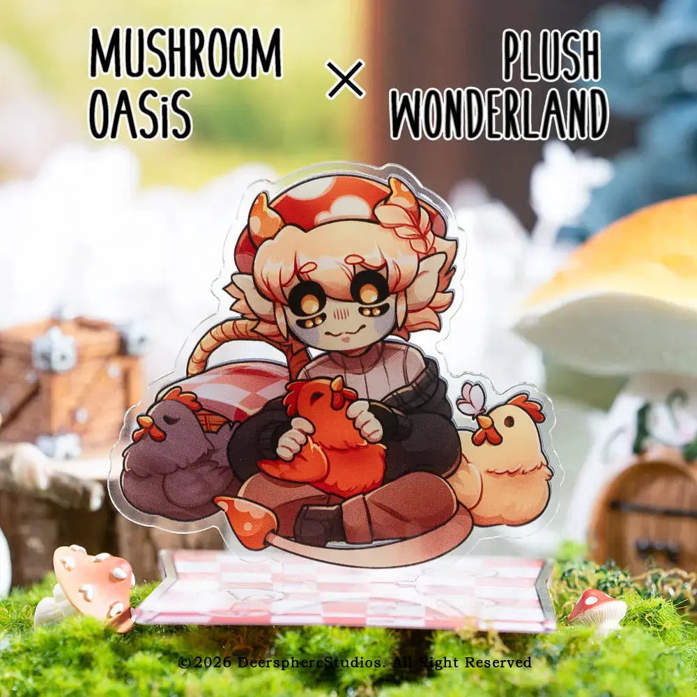 Parasite Garden パラガ 12cm ぬいぐるみ 久遠元治 In Stock】【Authorized】PLUSH WONDERLAND Mushroom Oasis Mychael