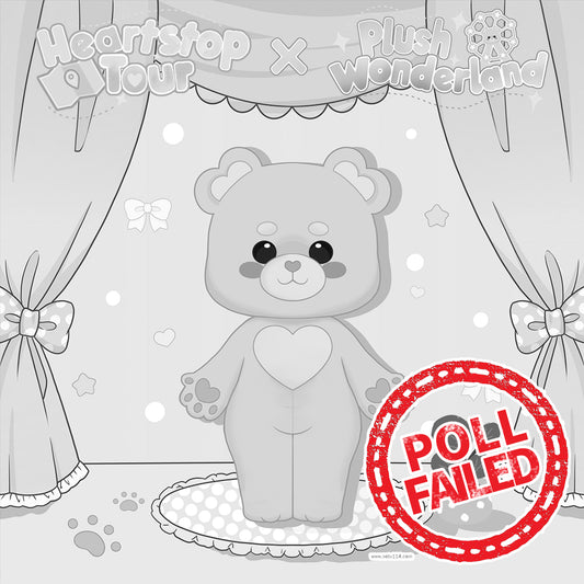 【Poll-Failed】【Authorized】PLUSH WONDERLAND Heartstop Tour Pink Bear Plushie Cotton Doll