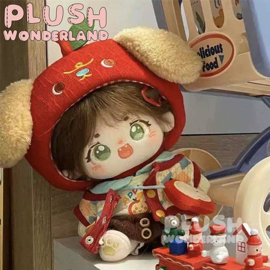 【IN STOCK】PLUSH WONDERLAND Cute Little Apple Dog Plushies Cotton Doll Clothes 20CM