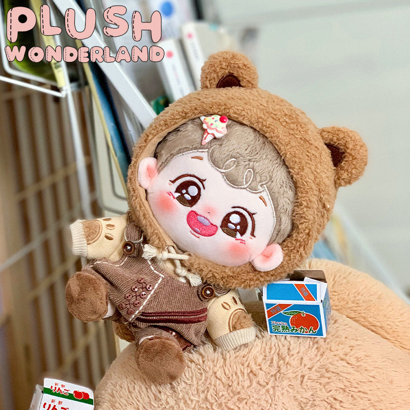 【IN STOCK】PLUSH WONDERLAND Bear Cookies 20CM Cotton Doll Brown Fluffy Clothes