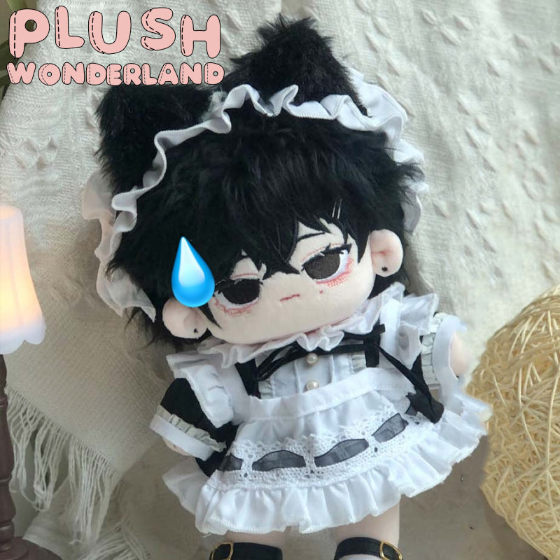 【INSTOCK】PLUSH WONDERLAND Black Lace Maid Suit 10CM/ 20CM Doll Clothes