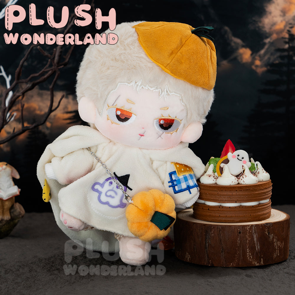 【In Stock】PLUSH WONDERLAND 20CM Plushies Cotton Doll Witch Hat Pumpkin Light Broom Halloween Set FANMADE