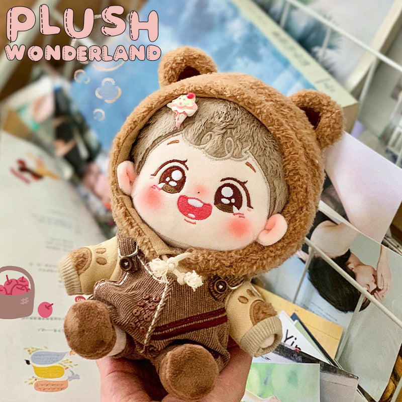 【IN STOCK】PLUSH WONDERLAND Bear Cookies 20CM Cotton Doll Brown Fluffy Clothes