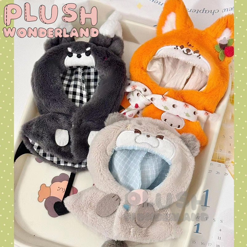 【IN STOCK】PLUSH WONDERLAND Animal Cloak Plushies Cotton Doll Clothes 10CM