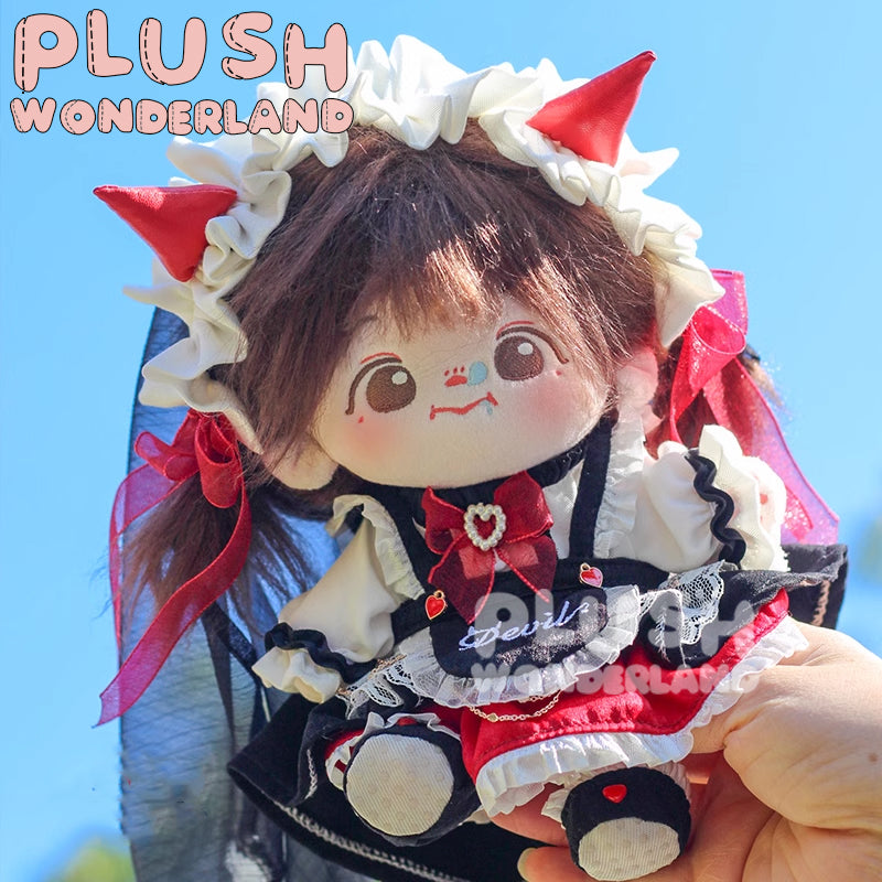 【In Stock】PLUSH WONDERLAND Angel Heart & Devil Wings Plushies Cotton Doll Clothes 20 CM