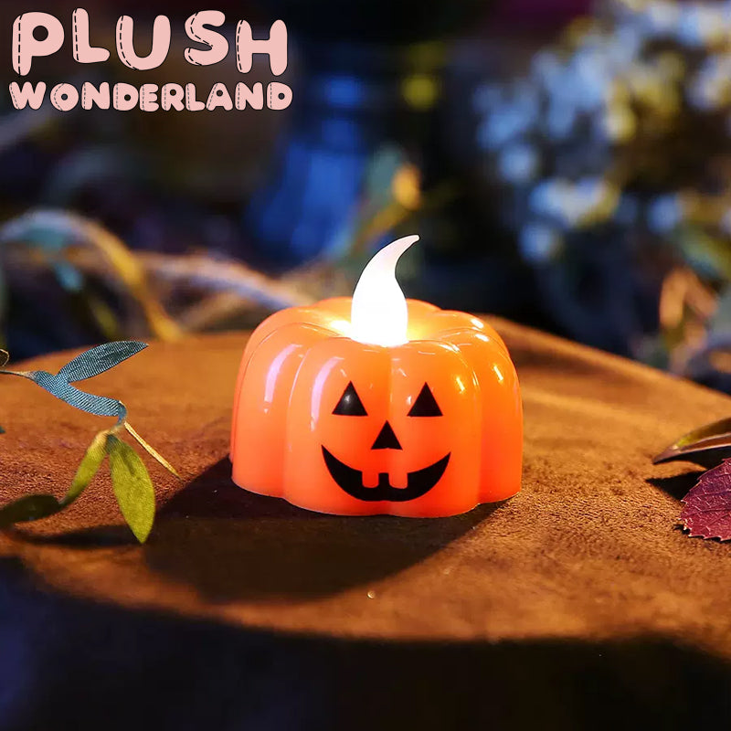 【In Stock】PLUSH WONDERLAND 20CM Plushies Cotton Doll Witch Hat Pumpkin Light Broom Halloween Set FANMADE