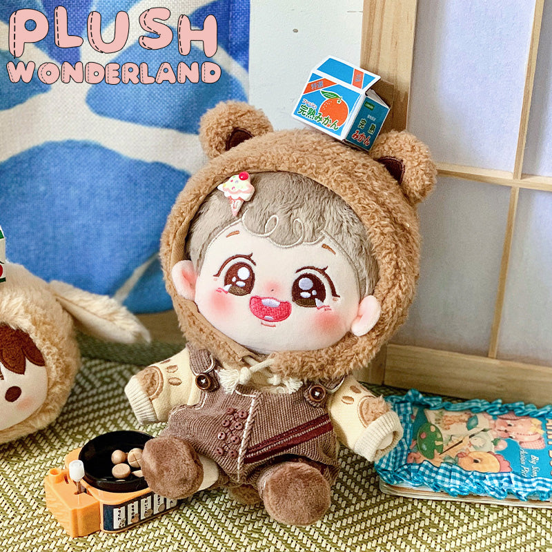 【IN STOCK】PLUSH WONDERLAND Bear Cookies 20CM Cotton Doll Brown Fluffy Clothes