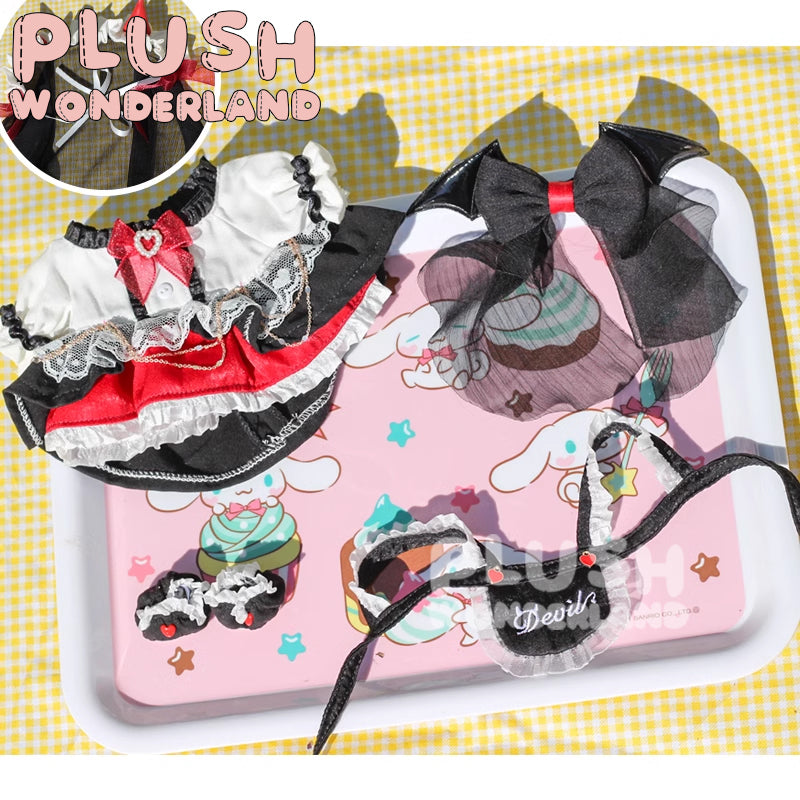 【In Stock】PLUSH WONDERLAND Angel Heart & Devil Wings Plushies Cotton Doll Clothes 20 CM