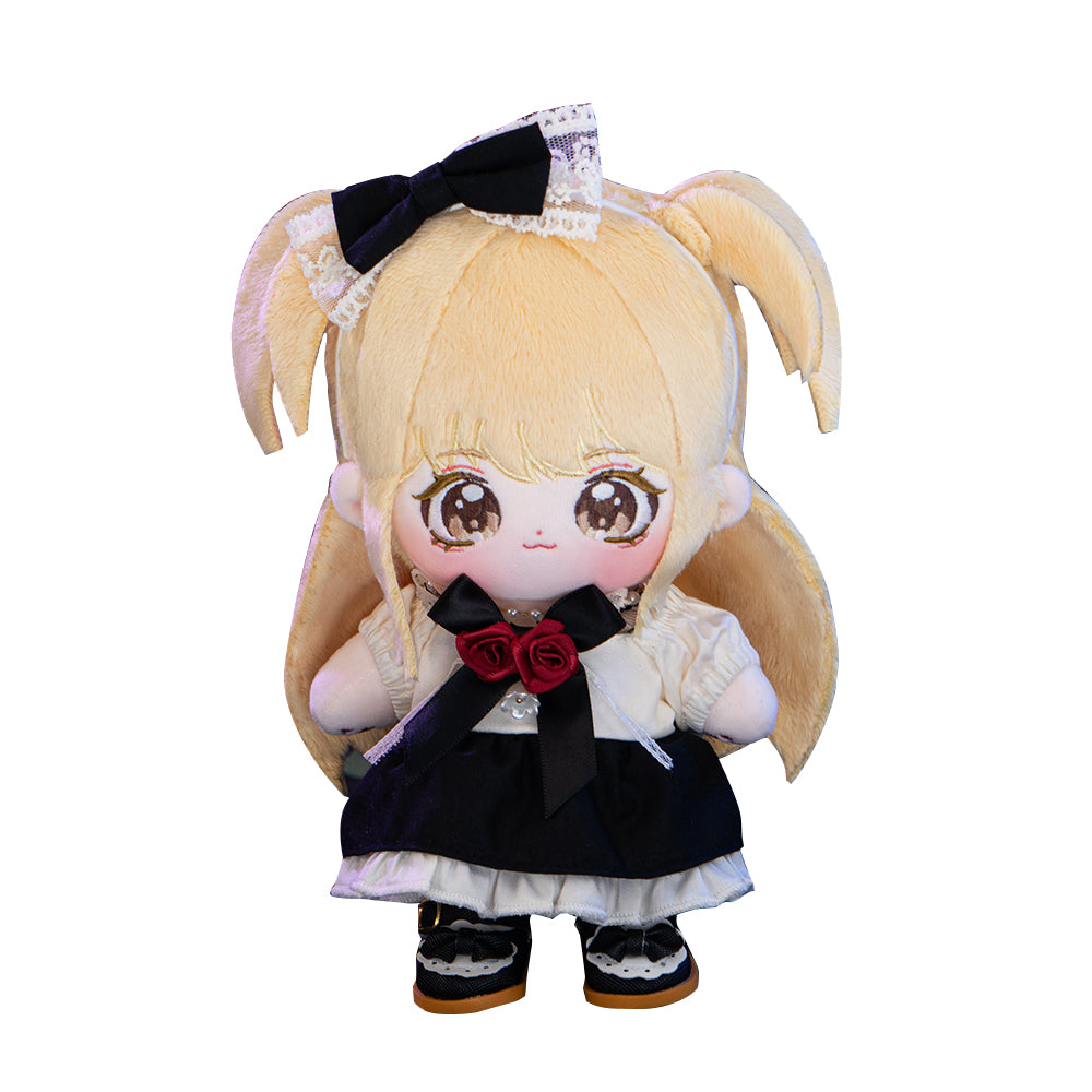 【Last Batch】【In Stock】PLUSH WONDERLAND Anime Apple Berry Sugar Doll Plush 20CM FANMADE Cute Black Outfit