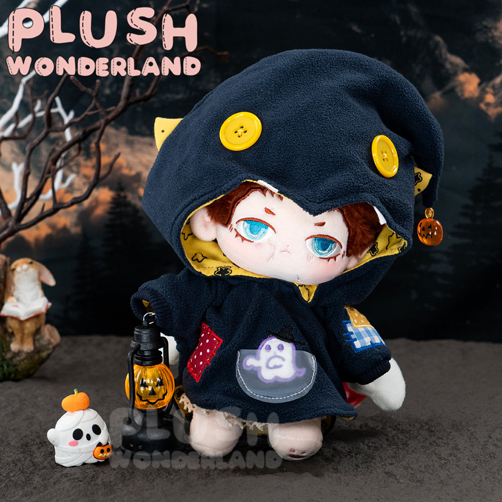 【In Stock】PLUSH WONDERLAND 20CM Plushies Cotton Doll Witch Hat Pumpkin Light Broom Halloween Set FANMADE