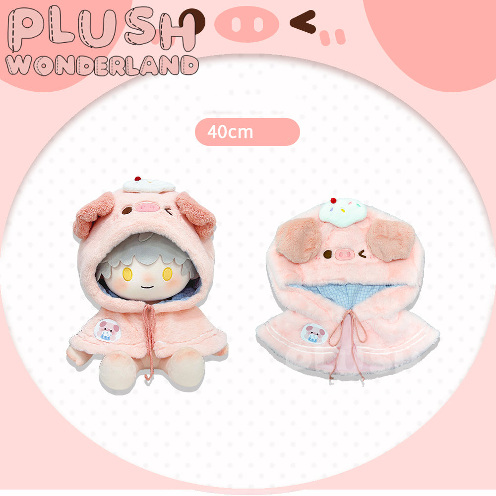 【PRESALE】PLUSH WONDERLAND Dog/ Pig/ Sheep Animal Fluffy Cloak Doll Clothes 10CM/20CM/40CM White Yellow Pink