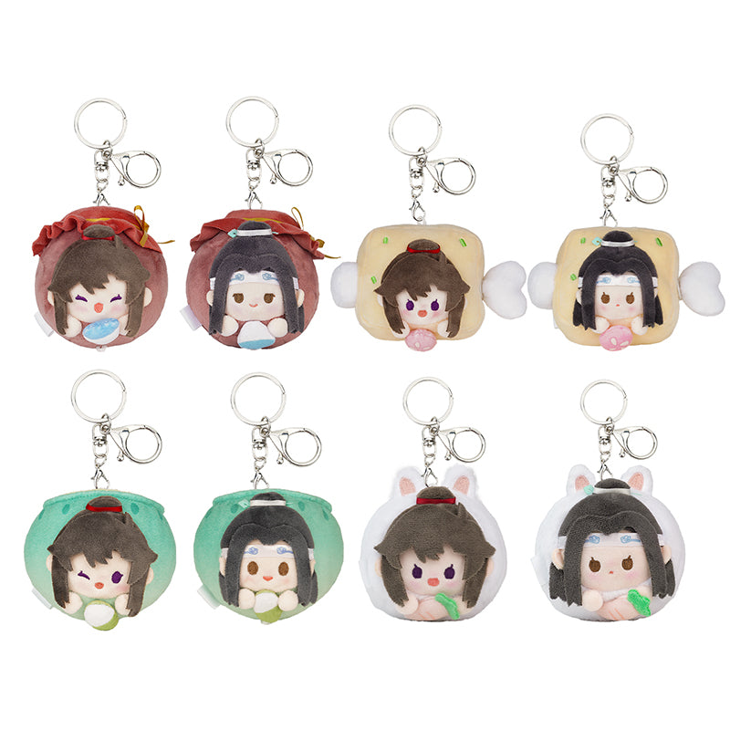 【PRESALE】PLUSH WONDERLAND Mo Dao Zu Shi Lan Wangji/ Wei Wuxian 8CM Doll Chinese Food Series Stretchable Plush Pendant