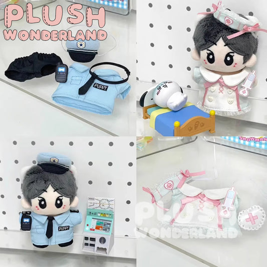 【PRESALE】PLUSH WONDERLAND Police Nurse Uniform Plushies Cotton Doll Clothes 10CM