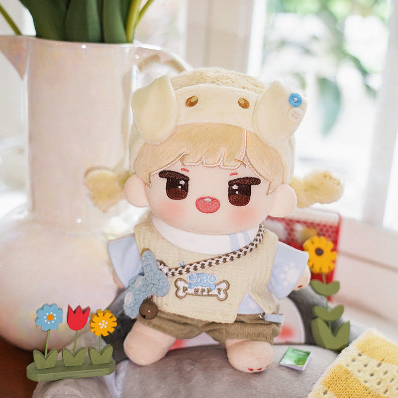 【INSTOCK】PLUSH WONDERLAND Puppy Crush Bones Cotton Doll Plush Clothes 20 CM