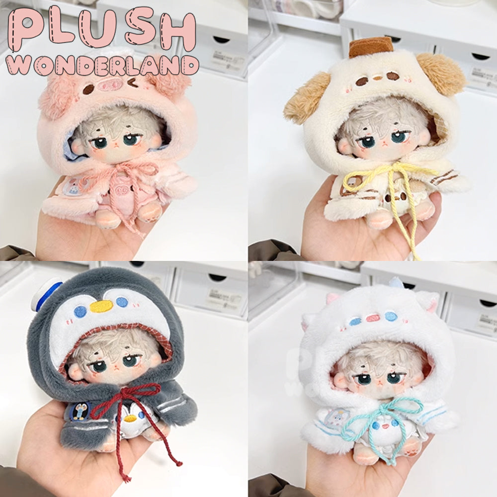 【PRESALE】PLUSH WONDERLAND Dog/ Pig/ Sheep Animal Fluffy Cloak Doll Clothes 10CM/20CM/40CM White Yellow Pink