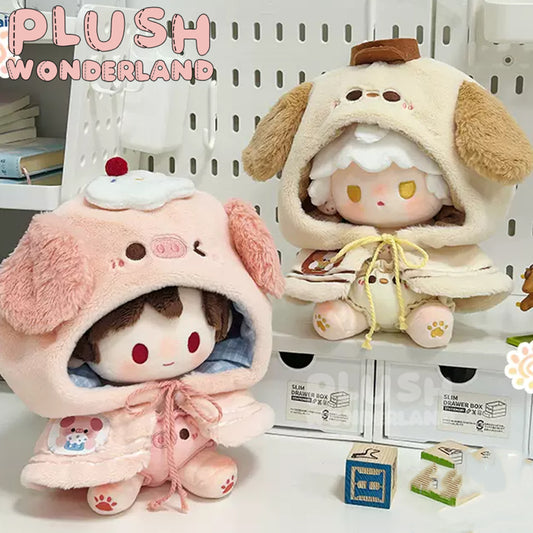 【PRESALE】PLUSH WONDERLAND Dog/ Pig/ Sheep Animal Fluffy Cloak Doll Clothes 10CM/20CM/40CM White Yellow Pink