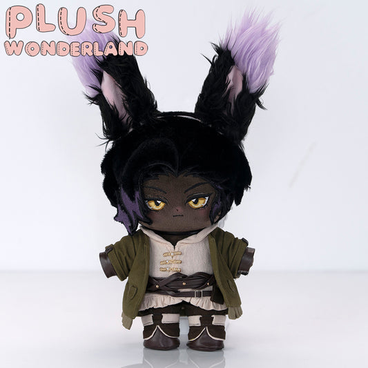 【Sample Making】PLUSH WONDERLAND Black Rabbit Traveler Plushie 20CM Cotton Doll