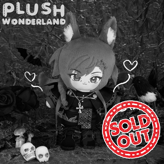 【Sold Out】PLUSH WONDERLAND Red Cat Plushies Cotton Doll 20CM FANMADE