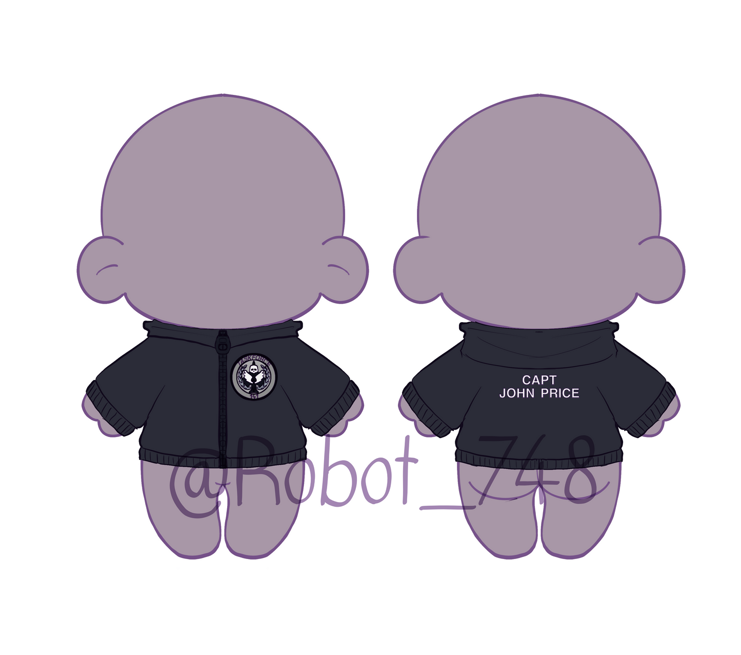 【Sample Making】PLUSH WONDERLAND Clothes for a Man in the Hat Plushie Cotton Doll 20CM Clothes Hoodie FANMADE COD