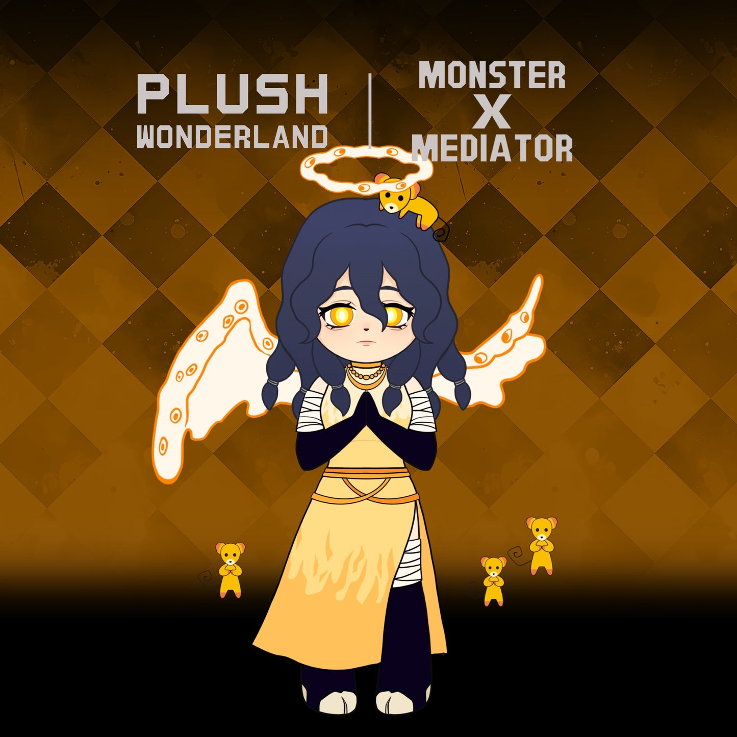 【PRESALE】【Authorized】PLUSH WONDERLAND Monster X Mediator Angel Plushie Cotton Doll