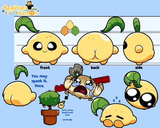 【Authorized】PLUSH WONDERLAND BigPapaLemon Plushie Cotton Doll