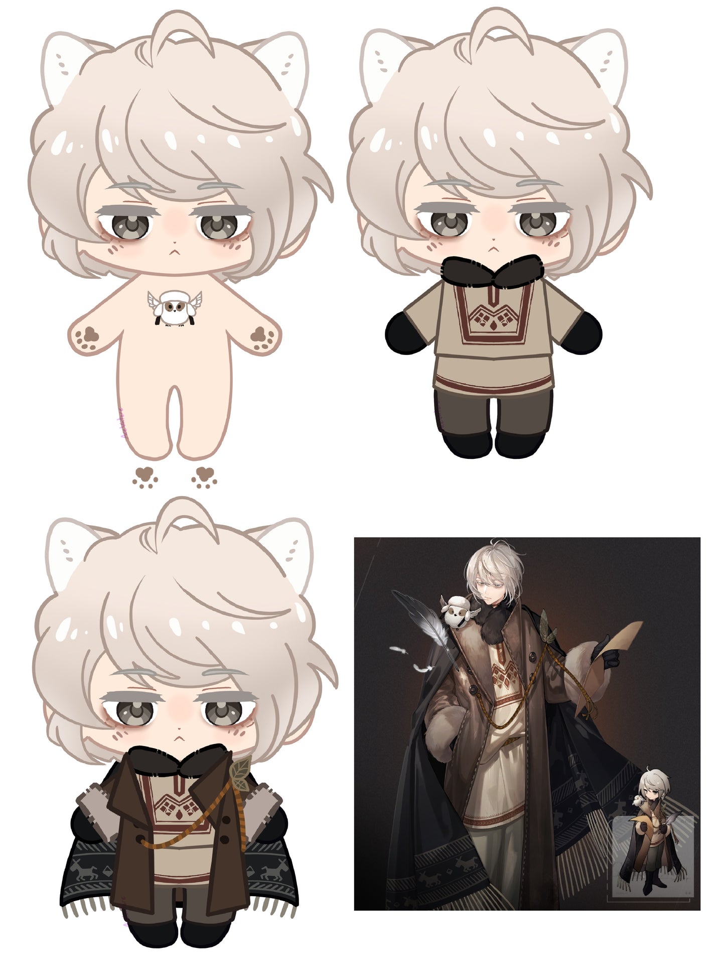 【Poll-Failed】PLUSH WONDERLAND Winter Poet Plushie Cotton Doll 20CM FANMADE