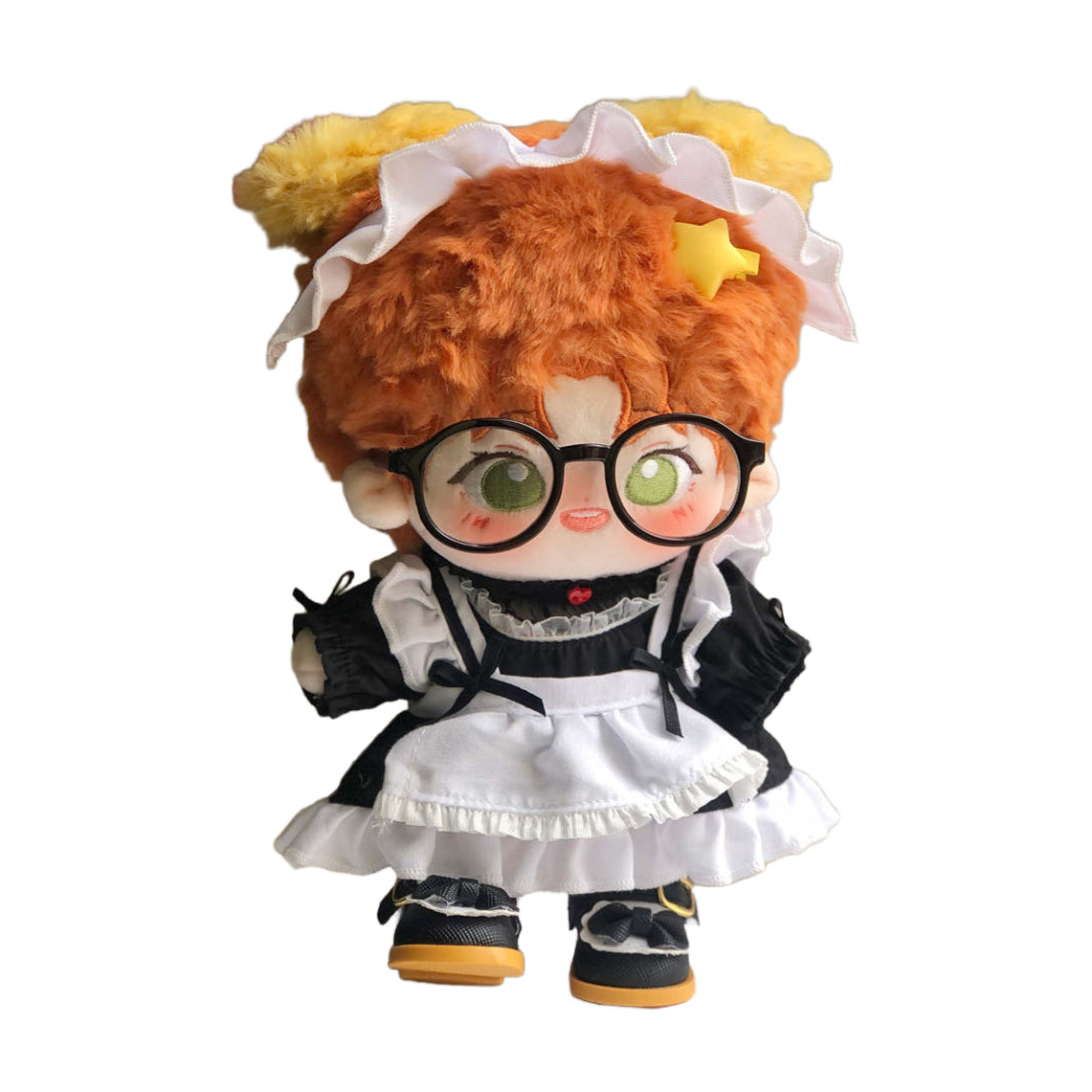 【INSTOCK】PLUSH WONDERLAND Black Lace Maid Suit 10CM/ 20CM Doll Clothes