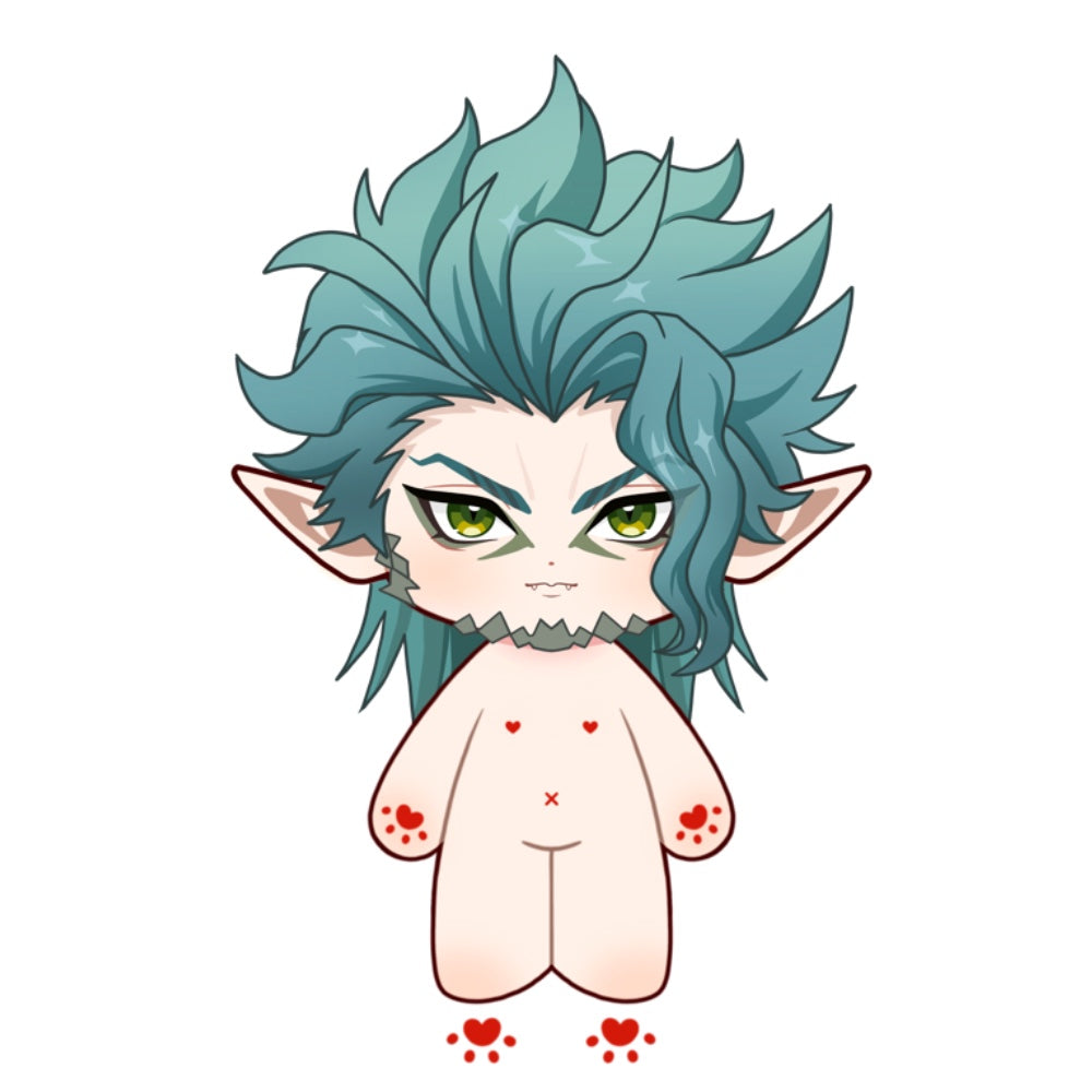 【Plushie Design】PLUSH WONDERLAND Green Scaled Elf Plushie 20CM Cotton Doll
