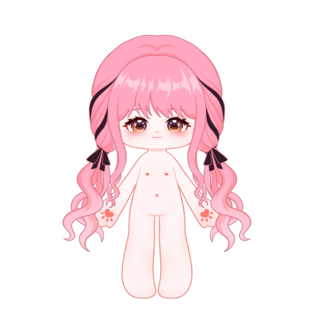【POLL FAILED】PLUSH WONDERLAND Pink Girl Plushie 20CM Cotton Doll