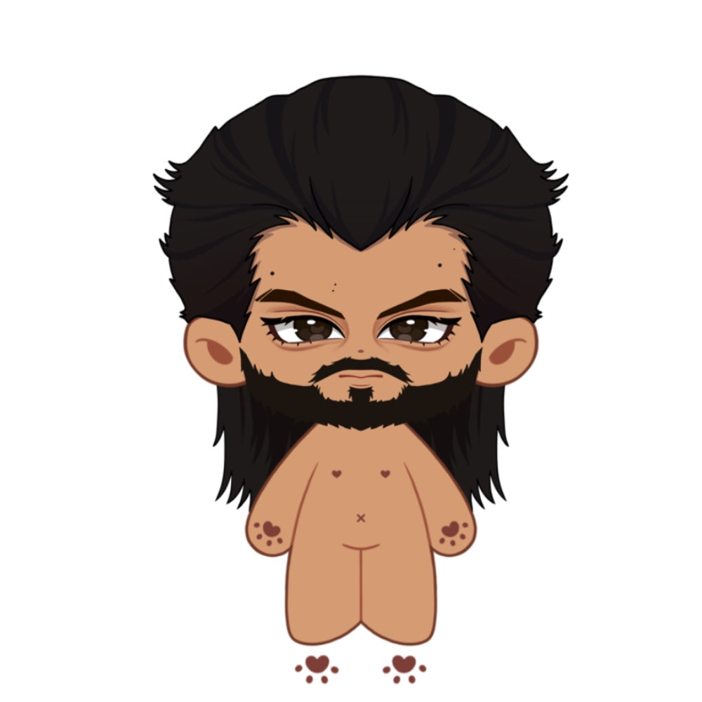 【Poll-Failed】PLUSH WONDERLAND Beard Man Plushie 20CM Cotton Doll