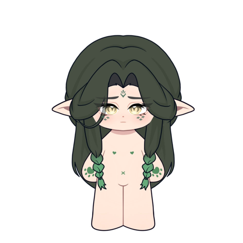 【Sample Making】PLUSH WONDERLAND Green Snake 20CM Cotton Doll FANMADE