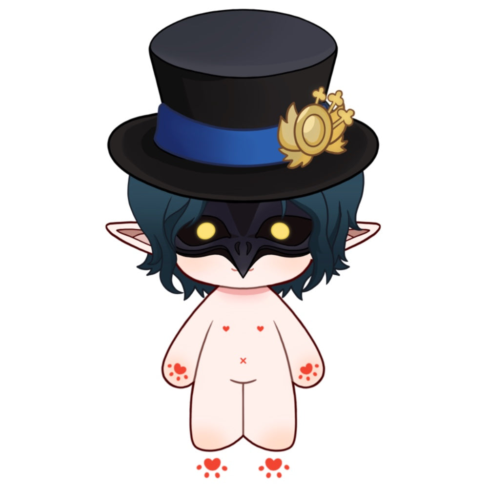 【Plushie Design】PLUSH WONDERLAND Crow Mask Cotton Doll Plush 20 CM FANMADE