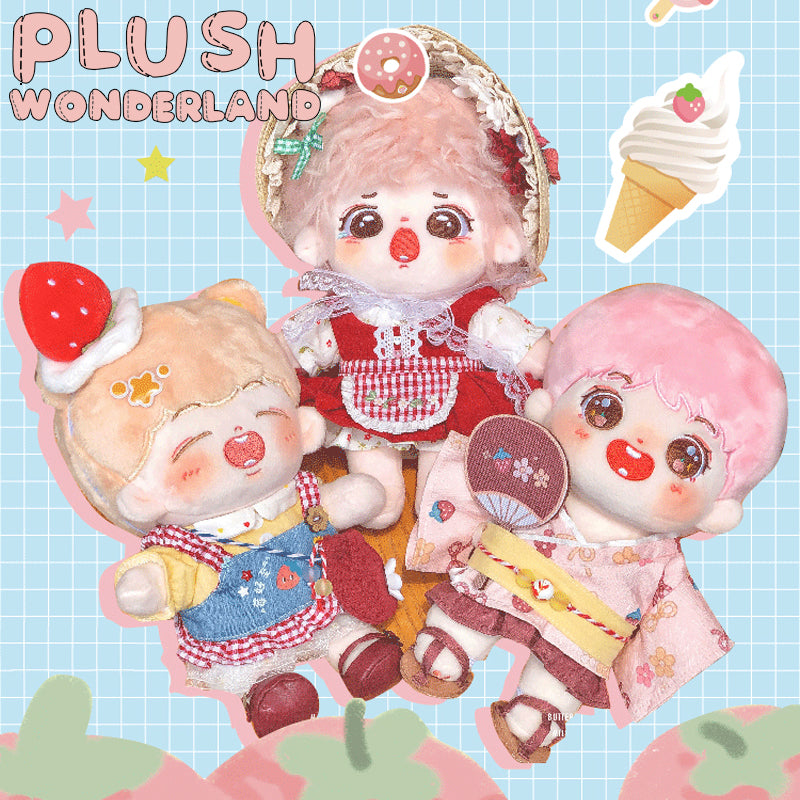 PLUSH WONDERLAND Strawberry Series Plushies Plush Cotton Doll Clothes –  plushwonderland