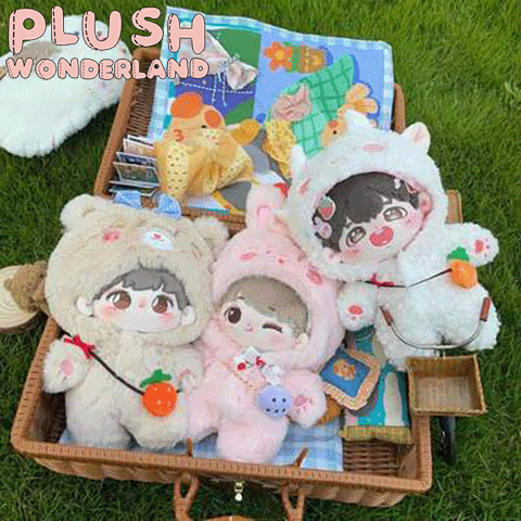 【IN STOCK】PLUSH WONDERLAND Plushies Plush Cotton Doll  Clothes  Animal Jumpsuits 20/15/10 CM