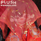 【IN STOCK】PLUSH WONDERLAND Ancient Red Wedding Clothes 20CM Cotton Doll Clothes Black Red