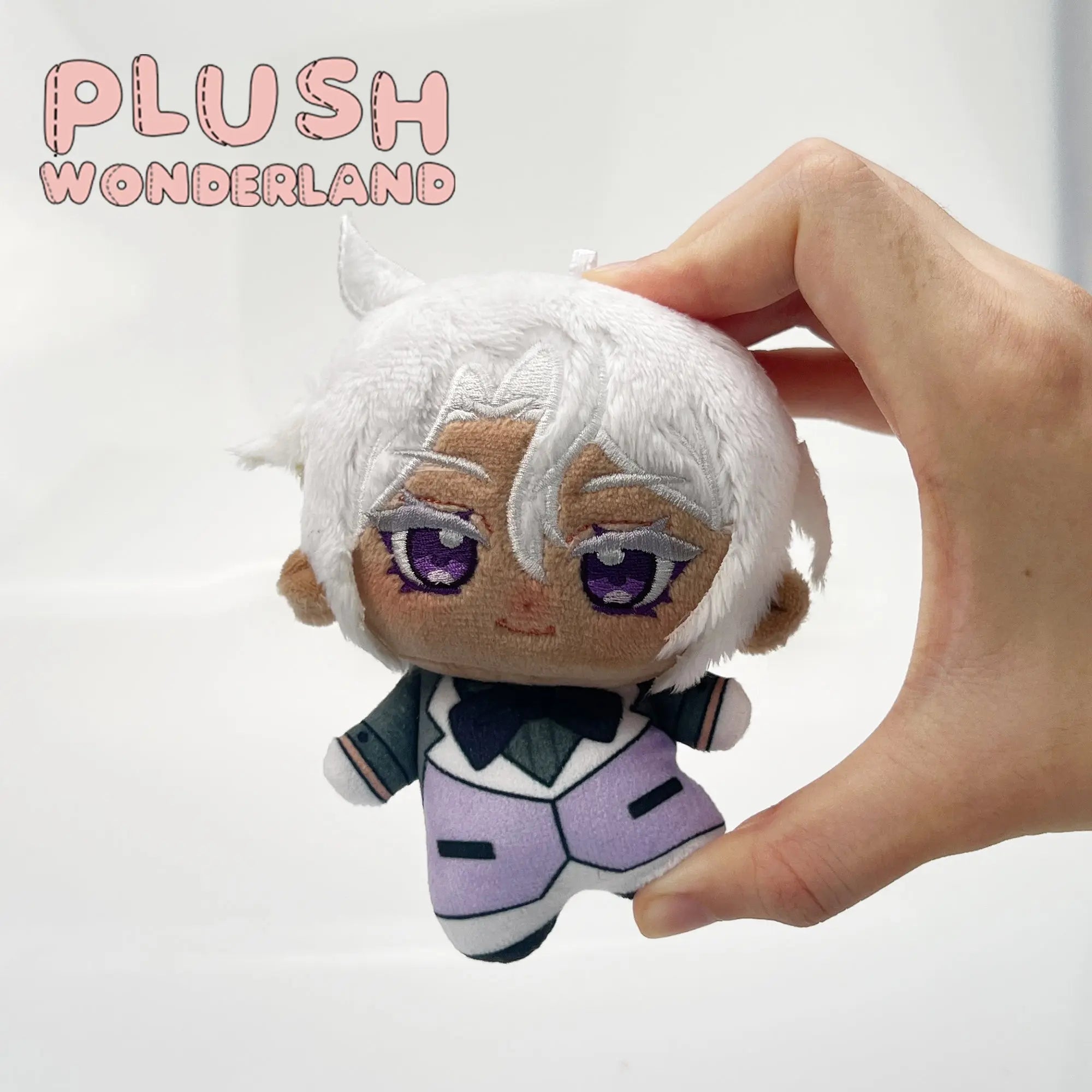 【Plush Design】PLUSH WONDERLAND White Chocolate/Blue-eyed Vampire 10CM Doll Pendant Keychain FANMADE   【Plush Design】PLUSH WONDERLAND White Chocolate/Blue-eyed Vampire 10CM Doll Pendant Keychain FANMADE