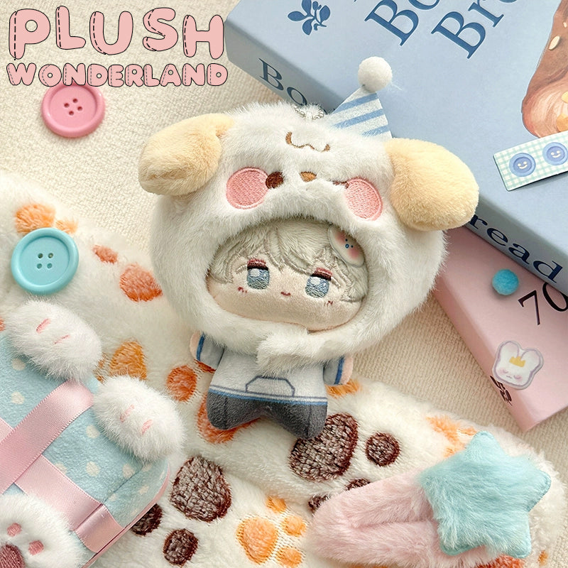 【VORVERKAUF】PLUSH WONDERLAND Niedliches Häschen &amp; Welpe Kapuzenpuppenkleid (10 cm) – Geschenk
