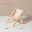 Rosa gestreifter Lounge-Sessel