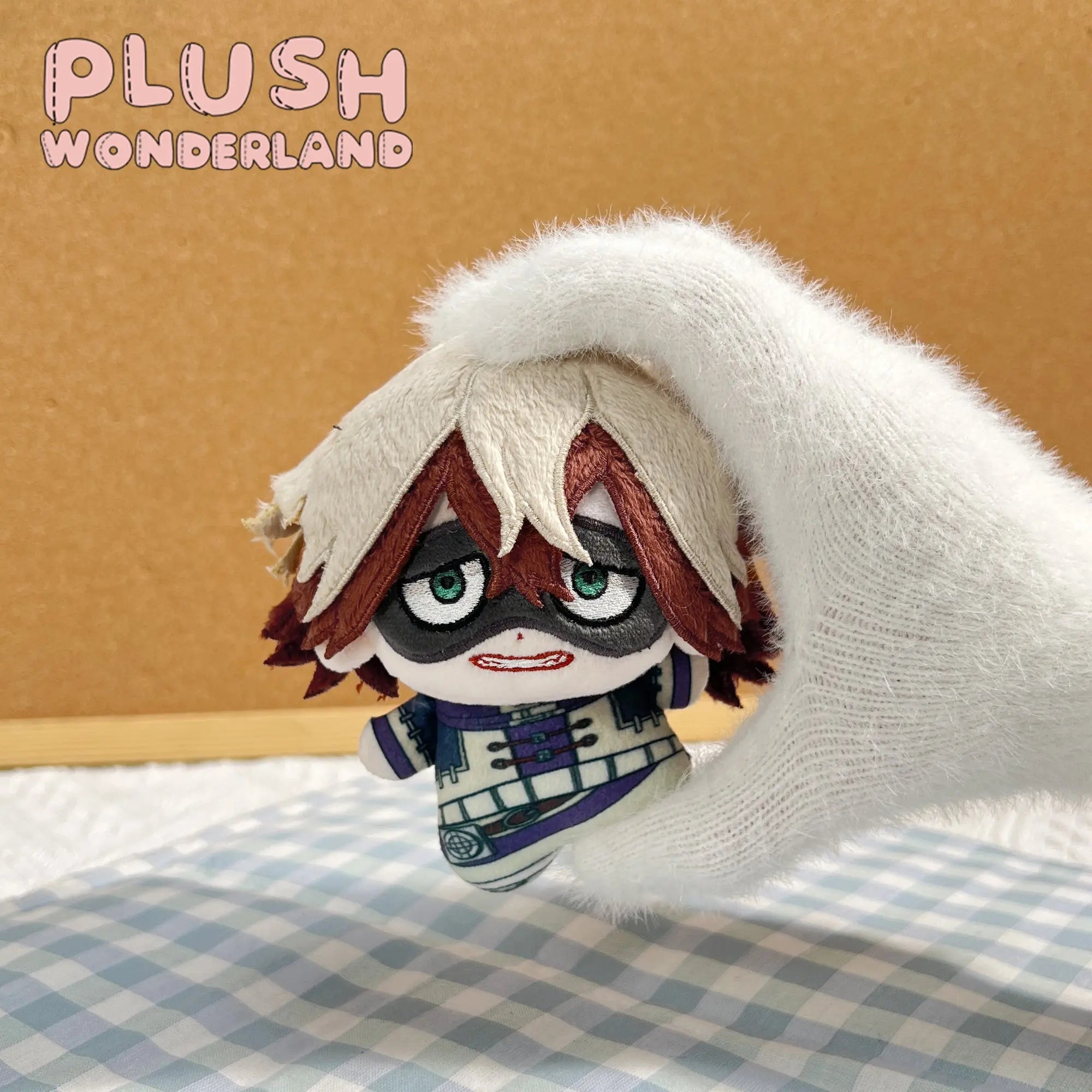 【PRESALE】PLUSH WONDERLAND boy with eye patch 10CM Doll Pendant Keychain FANMADE