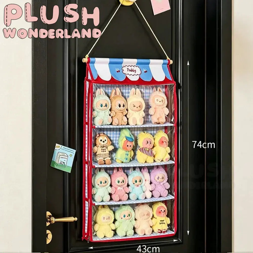 [10CM Doll Hanging Organizer]Beige with multiple compartments Doll Display