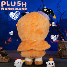 Load image into Gallery viewer, 【IN STOCK】PLUSH WONDERLAND Doll Clothes 20CM Halloween Black Cat/ Ghost/ Pumpkin Cloak White Orange Black
