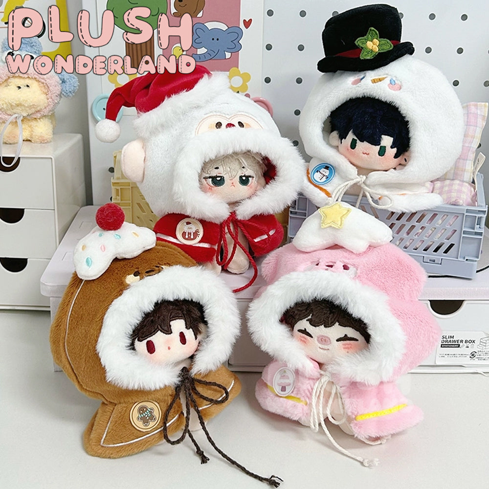 【IN STOCK】PLUSH WONDERLAND Cute Christmas cloak Plushies Cotton Doll Clothes 10 CM/20CM