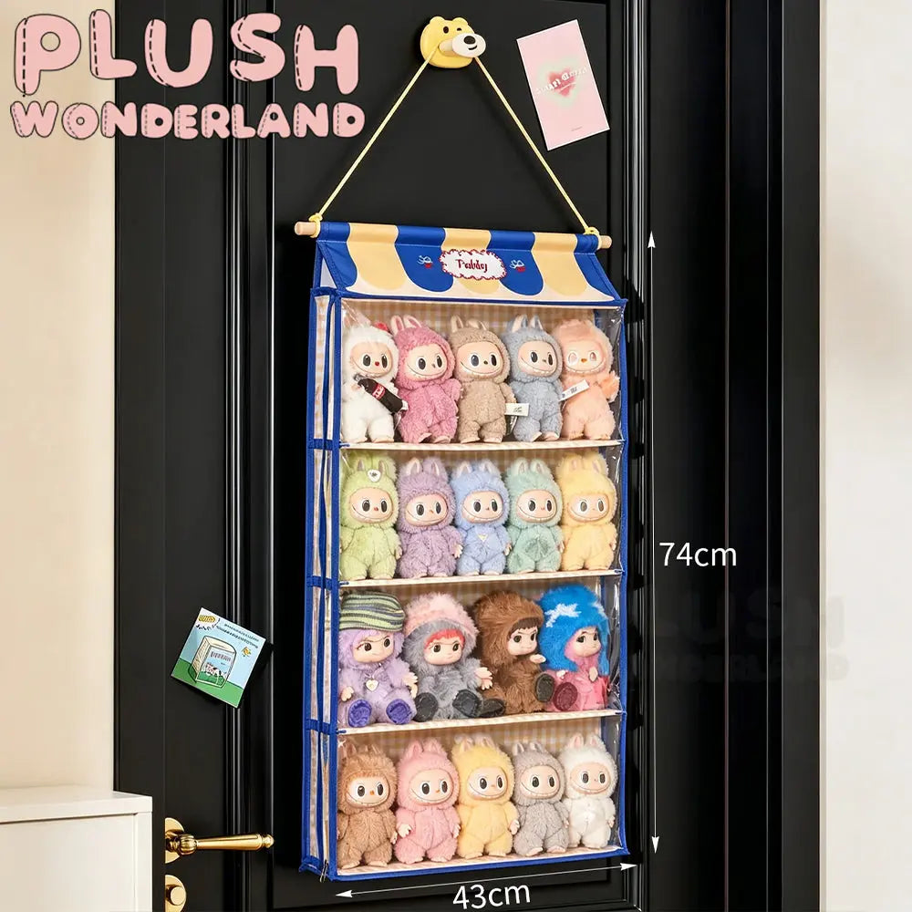 [10CM Doll Hanging Organizer]Beige with multiple compartments Doll Display