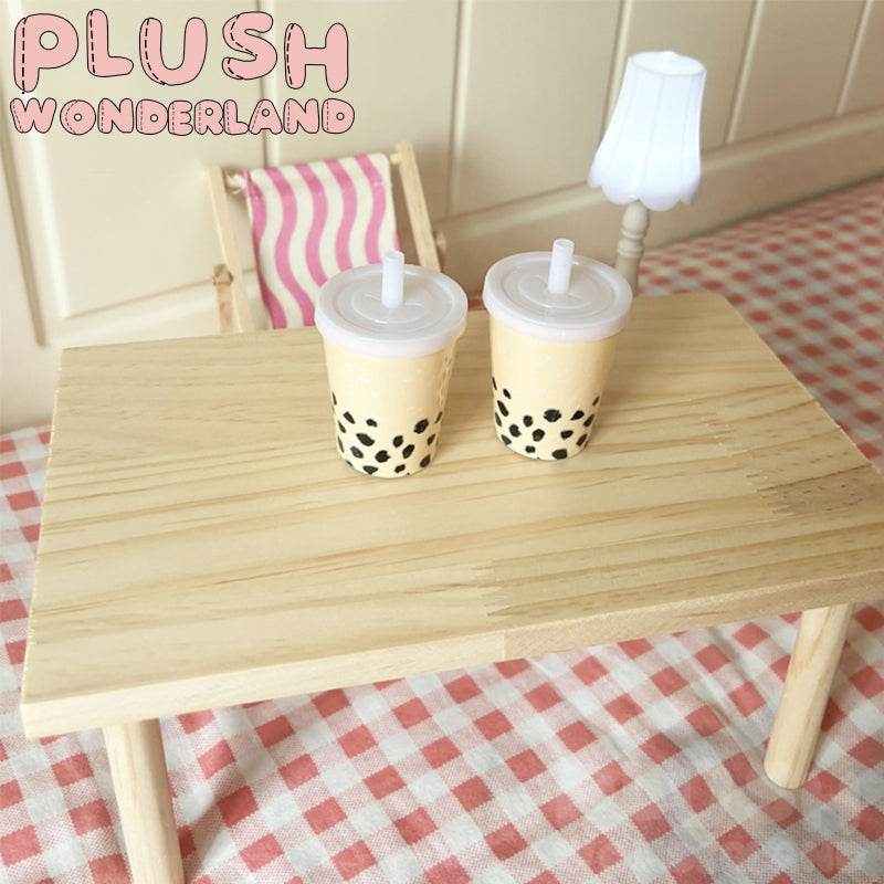 【Auf Lager】Plüsch-Wunderland-Fotografie-Requisite, Schreibtisch, 10 cm/20 cm Puppentisch aus Holz