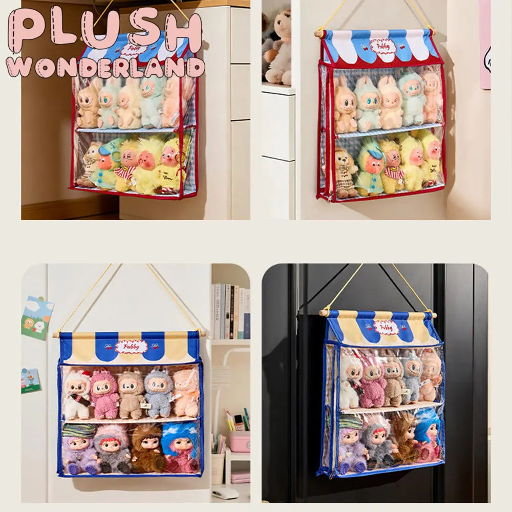 [10CM Doll Hanging Organizer]Beige with multiple compartments Doll Display