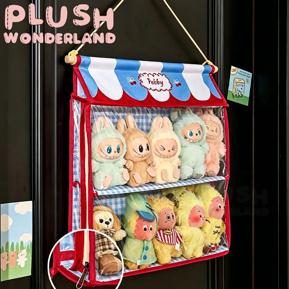 [10CM Doll Hanging Organizer]Beige with multiple compartments Doll Display