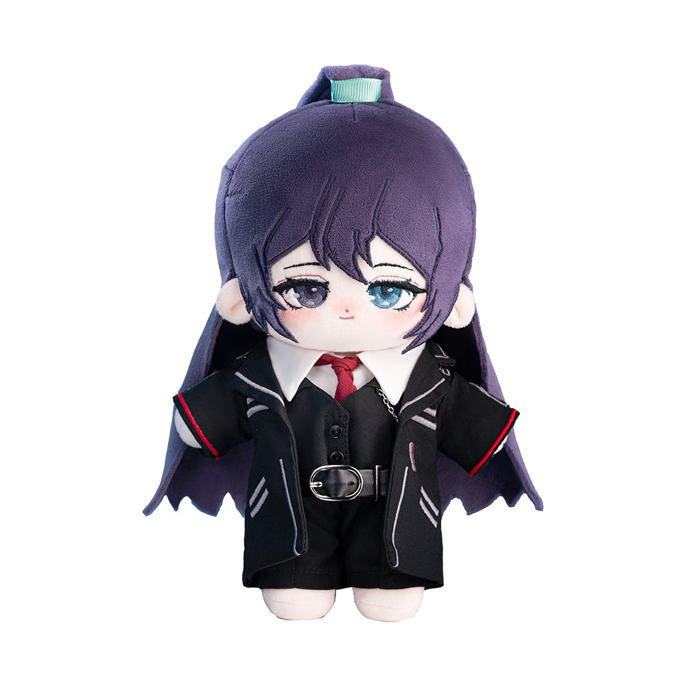 【Ausverkauft】Plüschtier aus dem Wunderland mit hohem lila Pferdeschwanz, 20 cm, aus Baumwolle, handgefertigt