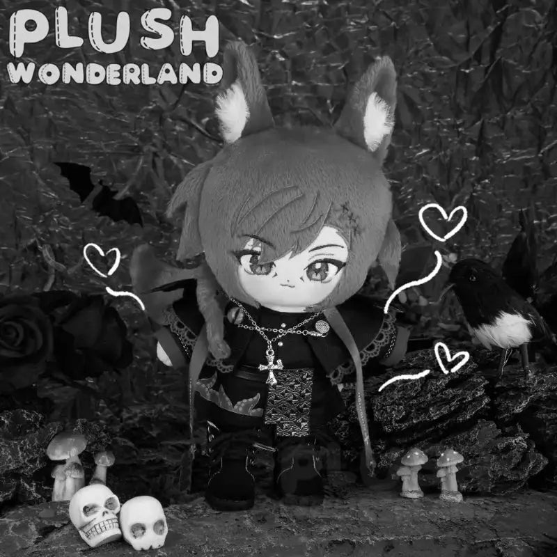 【Sold Out】PLUSH WONDERLAND Red Cat Plushies Cotton Doll 20CM FANMADE   【Sold Out】PLUSH WONDERLAND Red Cat Plushies Cotton Doll 20CM FANMADE